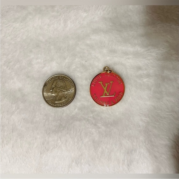 Authentic Pink LV Charm/Necklace - Picture 3 of 3